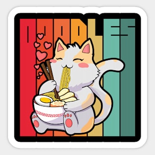 Ramen cat Sticker